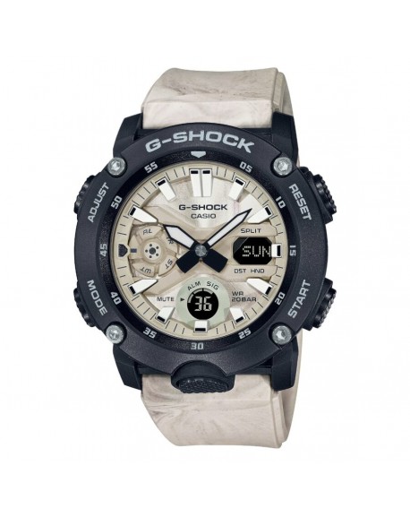 Casio G-Shock Montre Homme Résine Blanche GA-2000WM-1AER