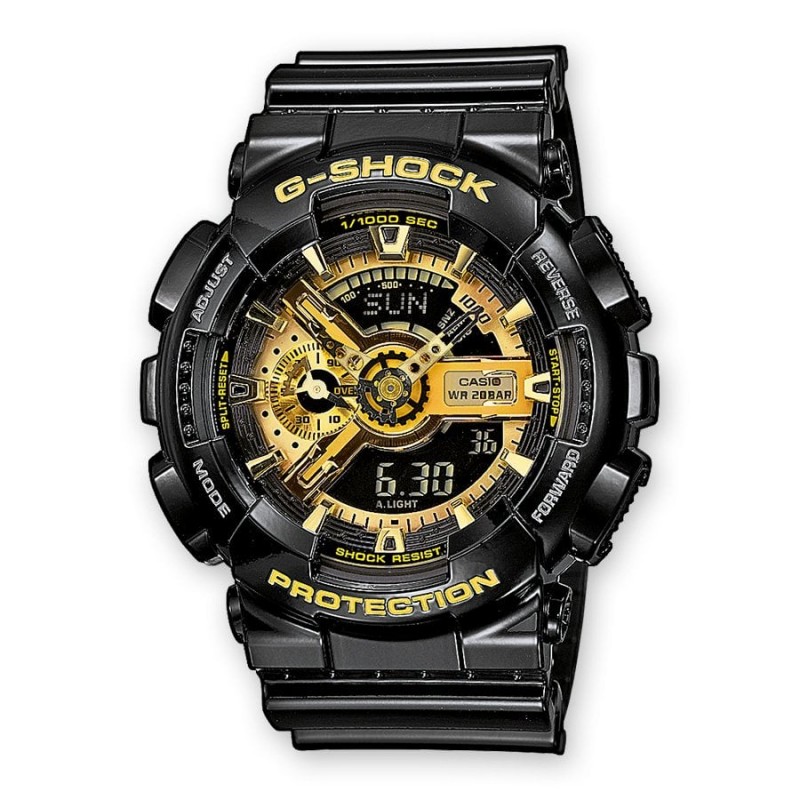 Casio G-Shock Montre Homme Résine Noire GA-110GB-1AER Casio G-Shock Montre Homme Résine Noire GA-110GB-1AER