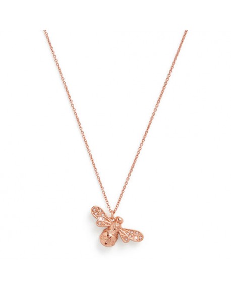 Olivia Burton Lucky Bee Stone Set Pendant 18K Rose Gold Plating Necklaces |  Edmonds
