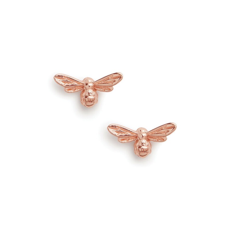 Olivia Burton Boucles D'Oreilles Femme Doré Rose Abeille OBJAME24N