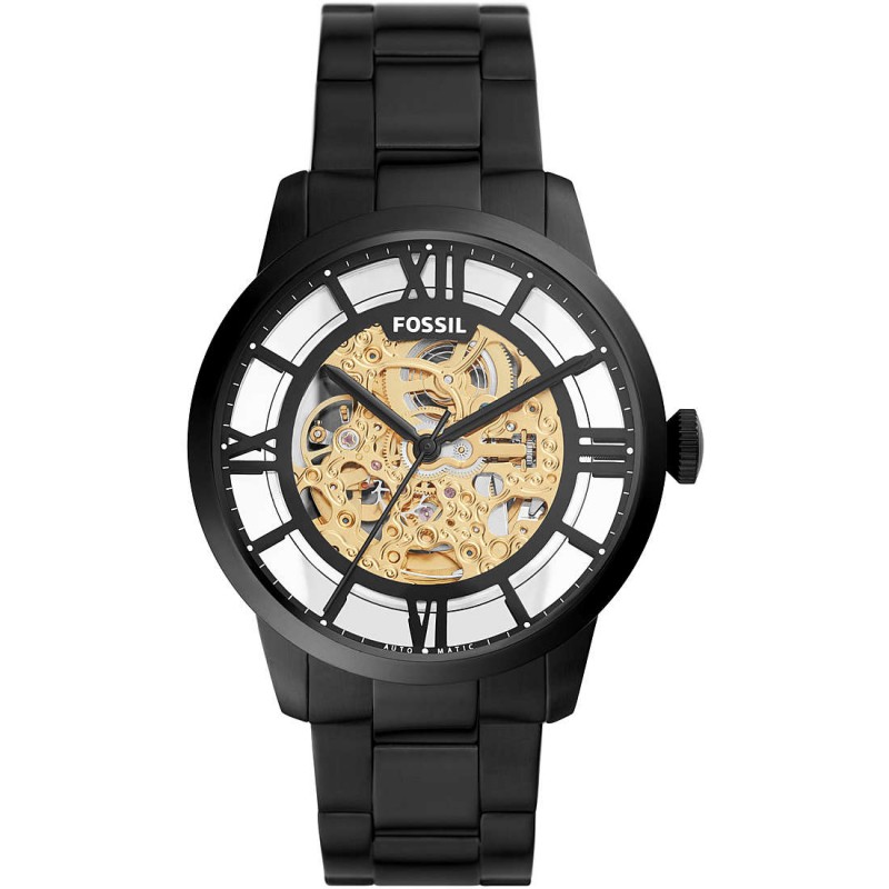 Fossil Townsman Montre Homme Automatique Acier Noir ME3197 Fossil Townsman Montre Homme Automatique Acier Noir ME3197