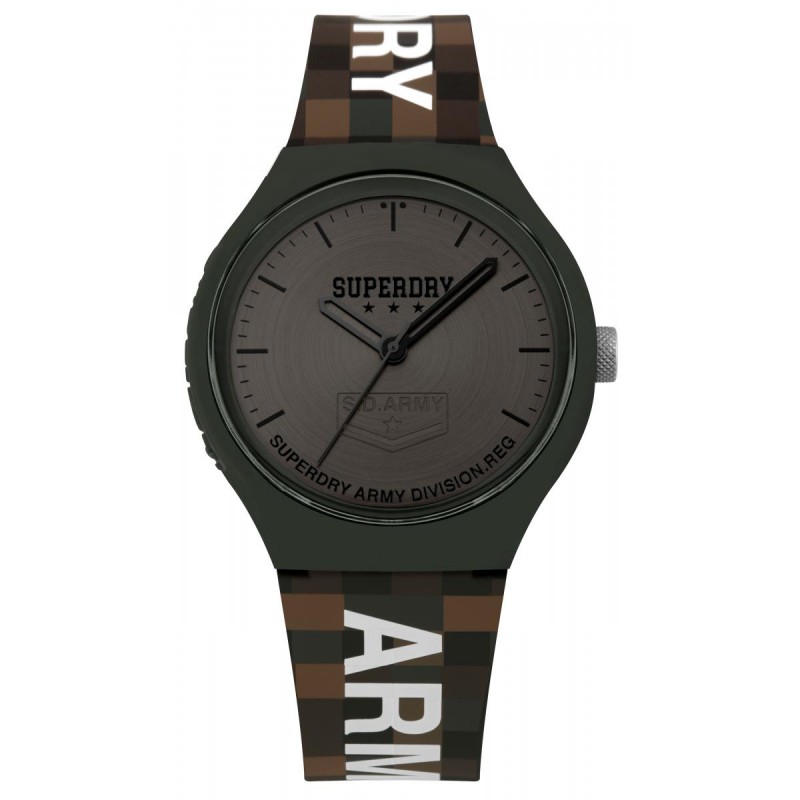 Montre Homme Superdry Quartz Bracelet Gris Cadran Gris-SYG251E Montre Homme Superdry Quartz Bracelet Gris Cadran Gris-SYG251E