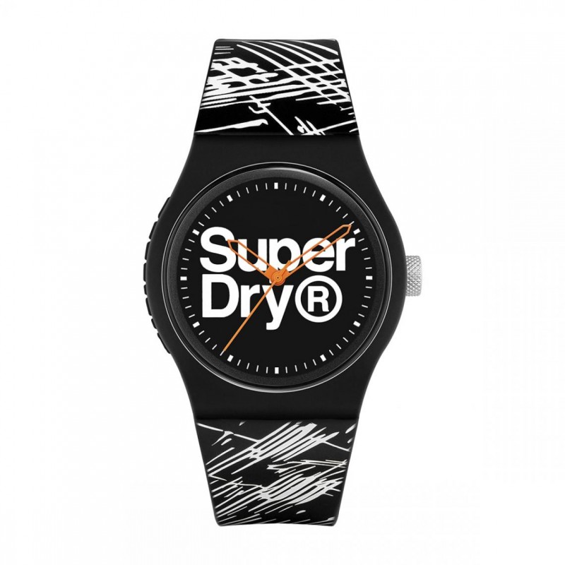 Montre Mixte Superdry Quartz Bracelet Noir Cadran Noir-SYG292WB Montre Mixte Superdry Quartz Bracelet Noir Cadran Noir-SYG292WB