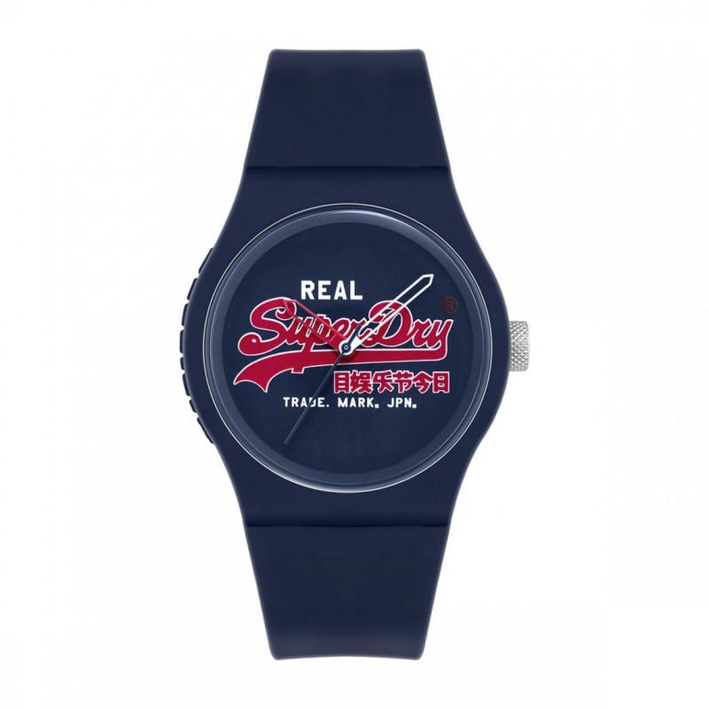 Montre Mixte Superdry Quartz Bracelet Bleu Cadran Bleu-SYG280UR Montre Mixte Superdry Quartz Bracelet Bleu Cadran Bleu-SYG280UR
