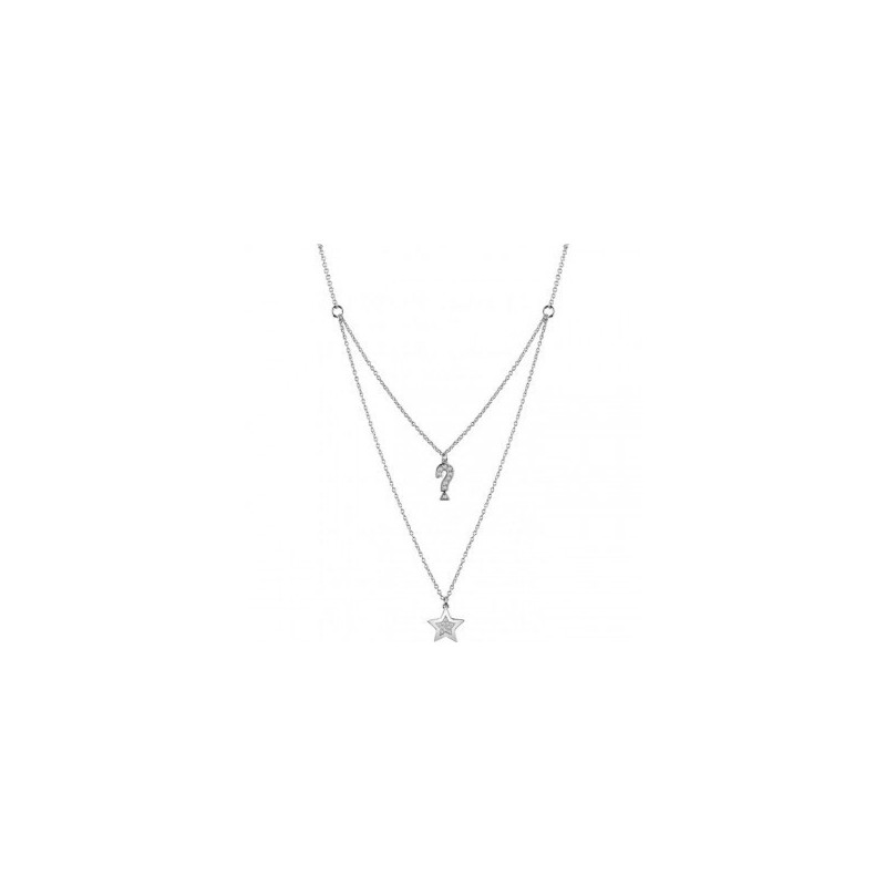 Collier Guess Feel métal rhodié UBN83066 Collier Guess Feel métal rhodié UBN83066