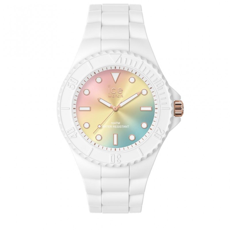 Ice Watch Generation Sunset Rainbow Montre Femme Medium 019153 Ice Watch Generation Sunset Rainbow Montre Femme Medium 019153