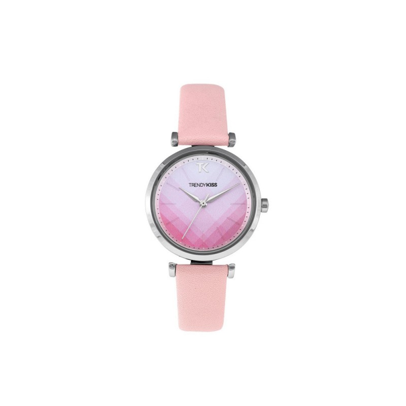 Montre Femme Trendy Kiss Quartz Bracelet Rose Cadran Rose-TC10130-04 Montre Femme Trendy Kiss Quartz Bracelet Rose Cadran Rose-TC10130-04