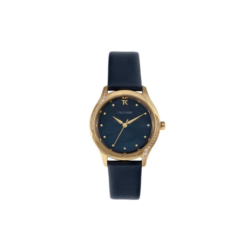 Montre Femme Trendy Kiss Quartz Bracelet Bleu Cadran Bleu-TG10127-05 Montre Femme Trendy Kiss Quartz Bracelet Bleu Cadran Bleu-TG10127-05