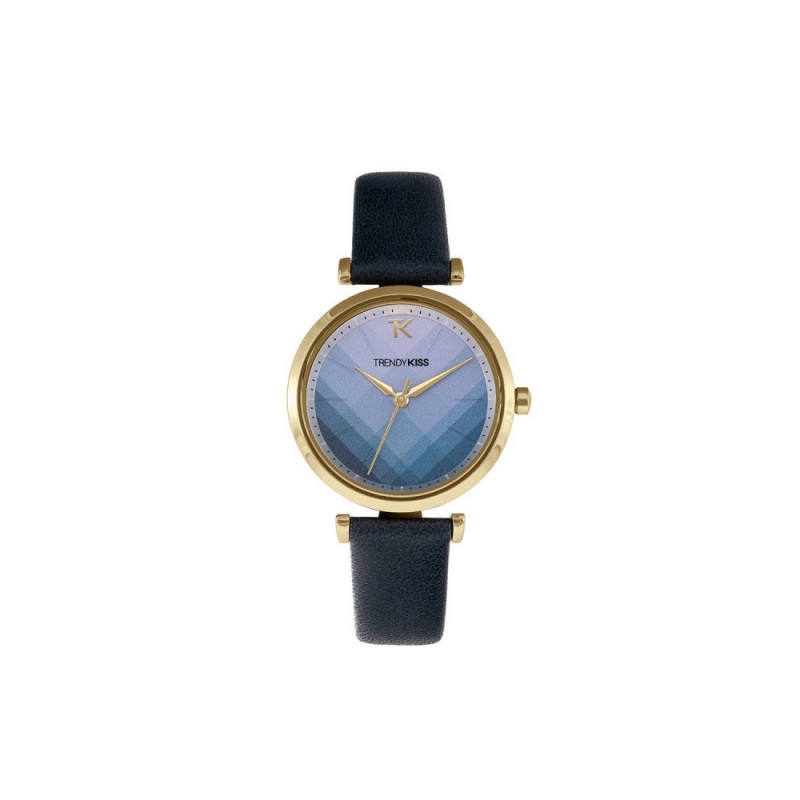 Montre Femme Trendy Kiss Quartz Bracelet Bleu Cadran Bleu-TG10130-05 Montre Femme Trendy Kiss Quartz Bracelet Bleu Cadran Bleu-TG10130-05