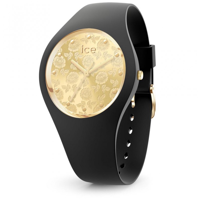 Ice Watch Flower Black Chic Montre Femme Medium 019207 Ice Watch Flower Black Chic Montre Femme Medium 019207