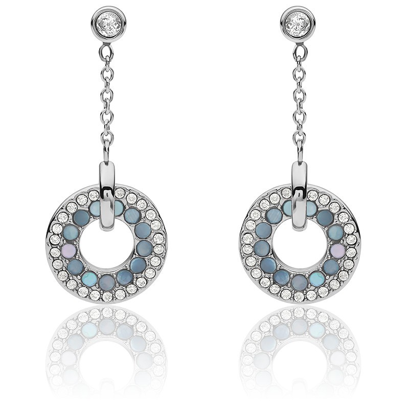 Fossil Femme Boucles D'Oreilles Acier Et Nacre JF03552040 Fossil Femme Boucles D'Oreilles Acier Et Nacre JF03552040