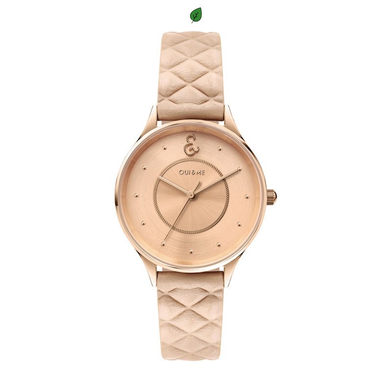 Oui & Me Petite Bichette Montre Femme Acier Doré Rose Cuir Rose ME010251 Oui & Me Petite Bichette Montre Femme Acier Doré Rose Cuir Rose ME010251