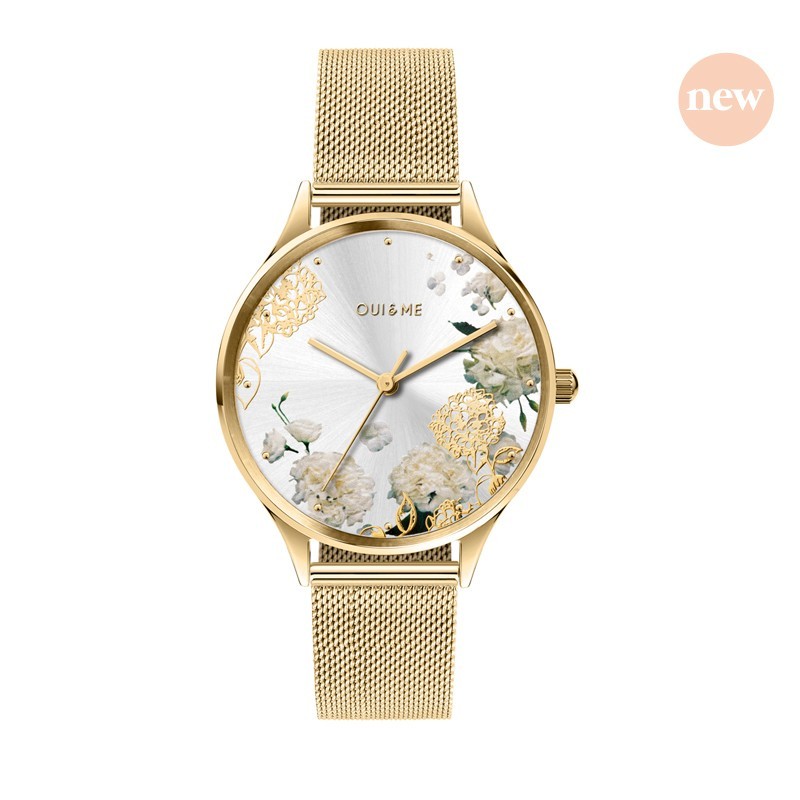 Oui & Me Bichette Montre Femme Acier Doré Milanais ME010230 Oui & Me Bichette Montre Femme Acier Doré Milanais ME010230