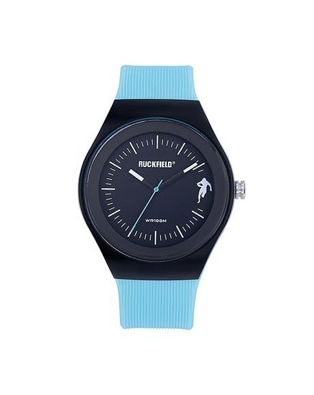 Ruckfield Montre Homme Résine Noire Et Bleue Silicone Bleu 685062