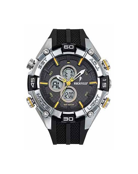 Ruckfield Montre Homme Double Affichage Silicone Noir 685097