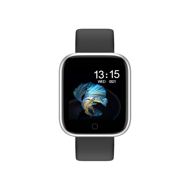 Smarty Wellness Montre Mixte Connectée Silicone Gris SW013B Smarty Wellness Montre Mixte Connectée Silicone Gris SW013B