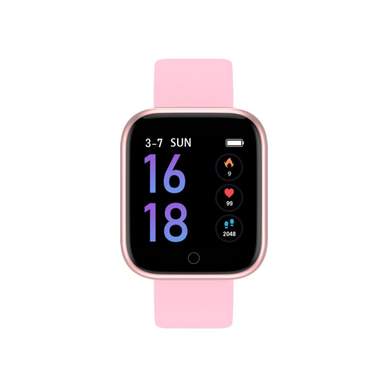 Smarty Wellness Montre Femme Connectée Silicone Rose SW013C Smarty Wellness Montre Femme Connectée Silicone Rose SW013C