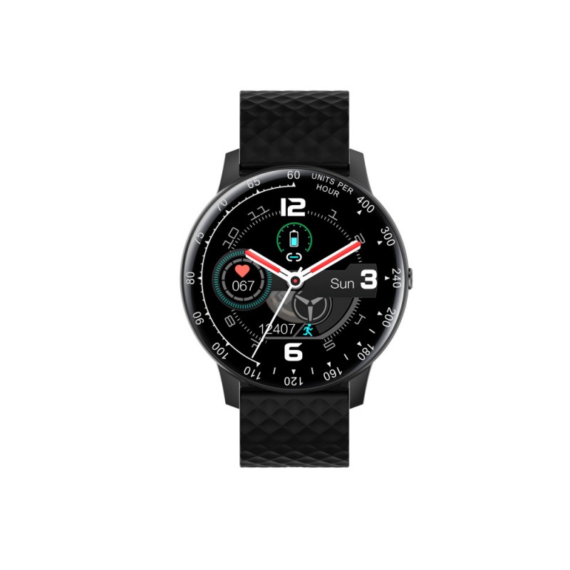 Smarty Warm Up Montre Mixte Connectée Silicone Noir SW008A Smarty Warm Up Montre Mixte Connectée Silicone Noir SW008A
