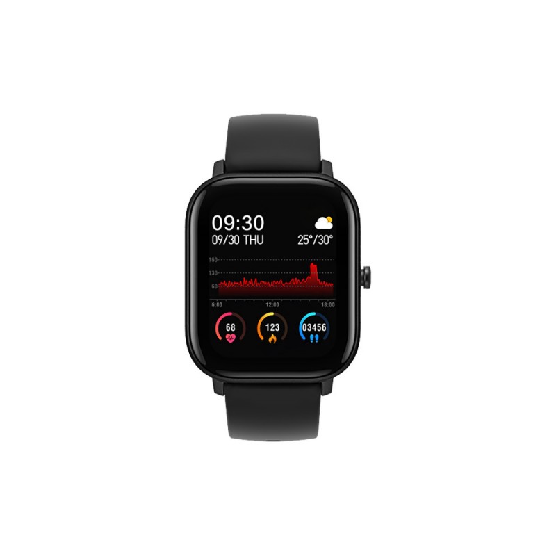 Smarty Lifestyle Montre Mixte Connectée Silicone Noir SW007A Smarty Lifestyle Montre Mixte Connectée Silicone Noir SW007A