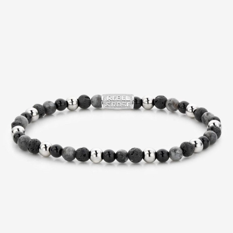 Rebel & Rose Shiny Night Bracelet Femme Pierres Précieuses RR-40041-S-S Rebel & Rose Shiny Night Bracelet Femme Pierres Précieuses RR-40041-S-S