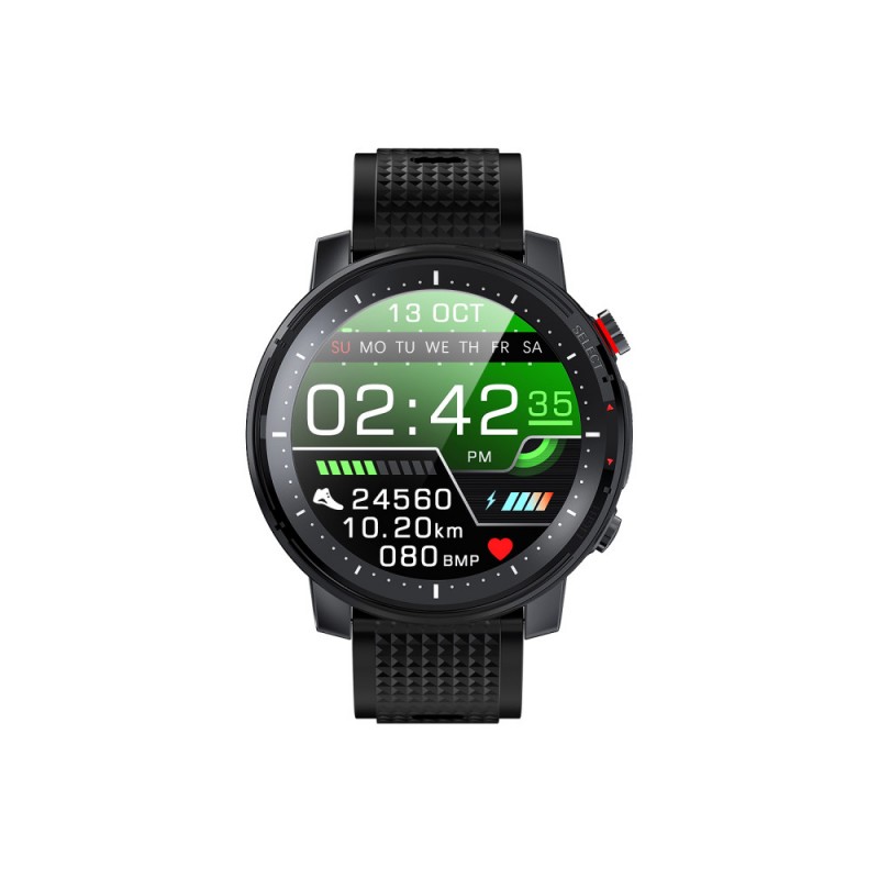 Smarty Stadium Montre Mixte Connectée Silicone Noir SW015A Smarty Stadium Montre Mixte Connectée Silicone Noir SW015A