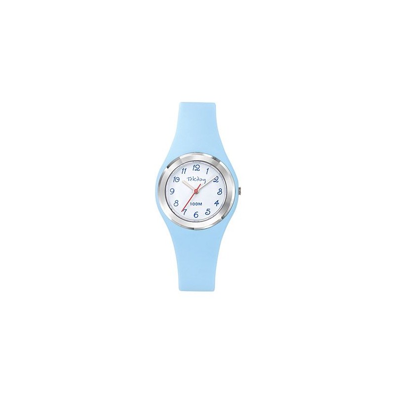 Tekday Montre Junior Silicone Bleu 654744 Tekday Montre Junior Silicone Bleu 654744