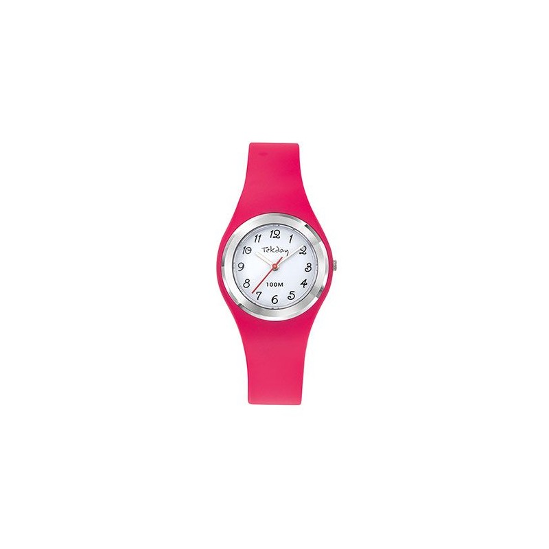 Tekday Montre Junior Silicone Rose 654746 Tekday Montre Junior Silicone Rose 654746