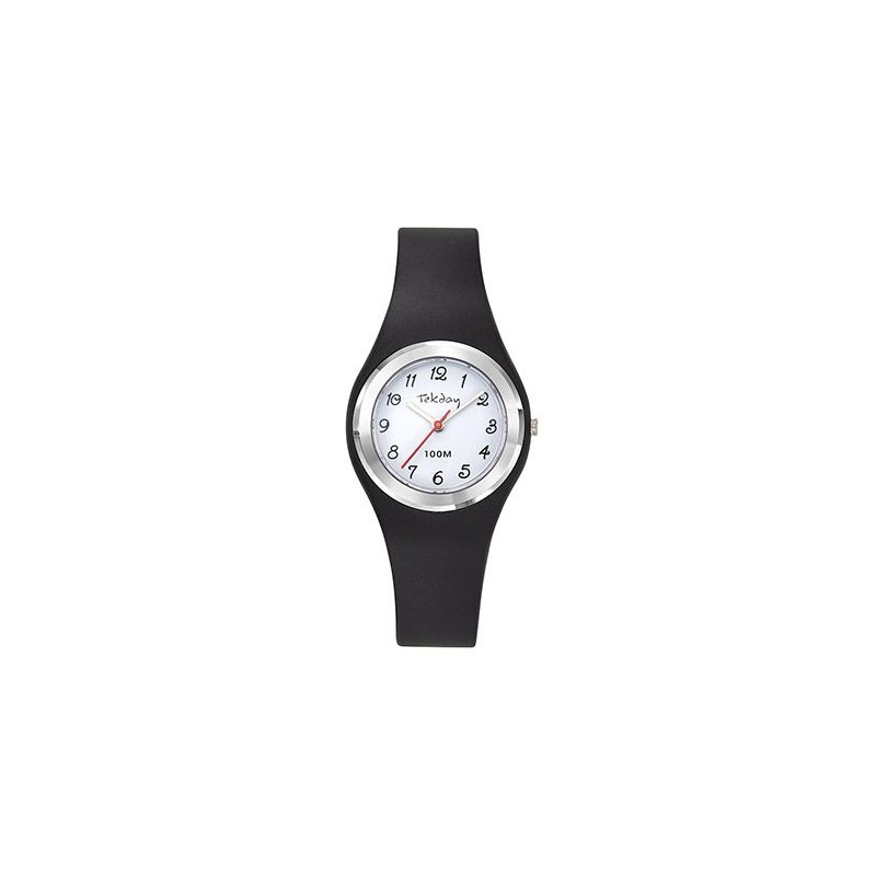 Tekday Montre Junior Silicone Noir 654747 Tekday Montre Junior Silicone Noir 654747