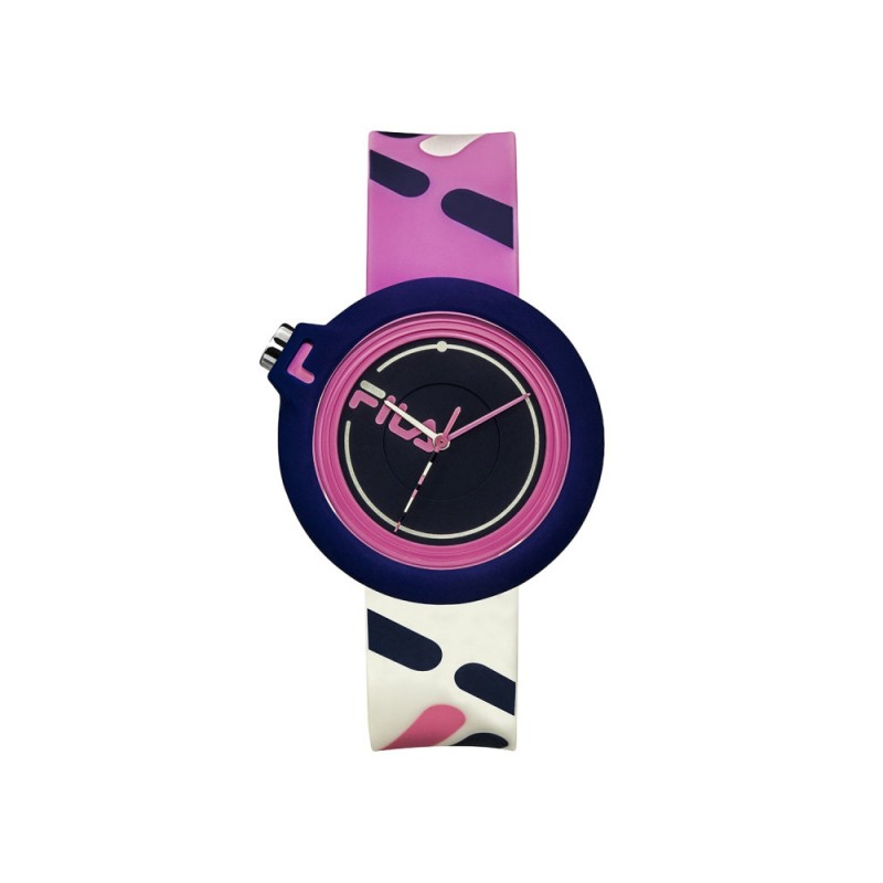 Fila Montre Mixte Analogique Bracelet Silicone Rose Et Blanc 38-6081-004 Fila Montre Mixte Analogique Bracelet Silicone Rose Et Blanc 38-6081-004