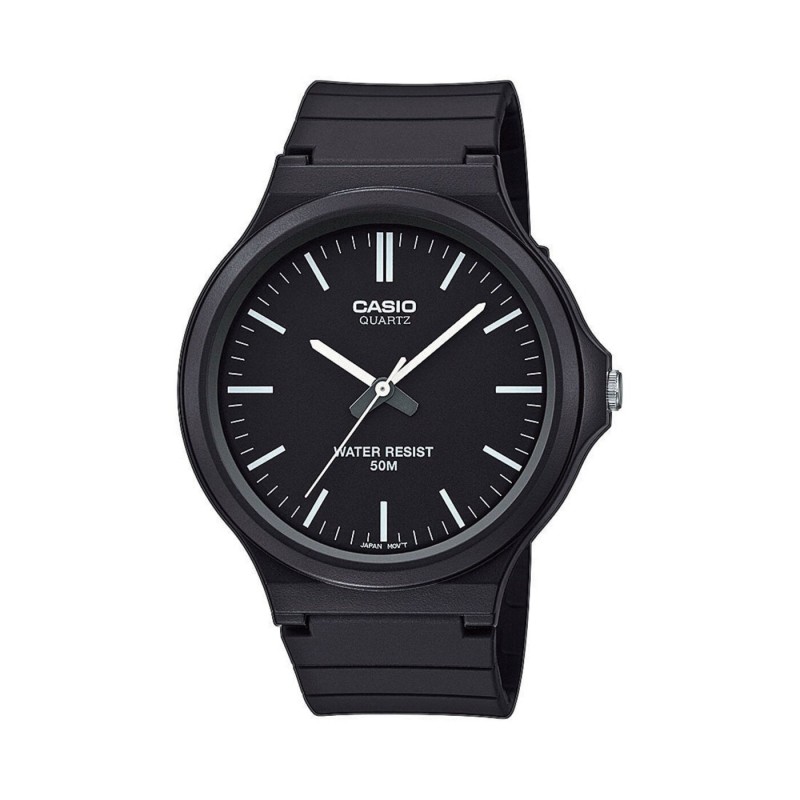 Casio Montre Homme Résine Noire MW-240-1EVEF Casio Montre Homme Résine Noire MW-240-1EVEF