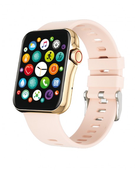 Smarty Standing Montre Femme Connectée Silicone Rose SW022D
