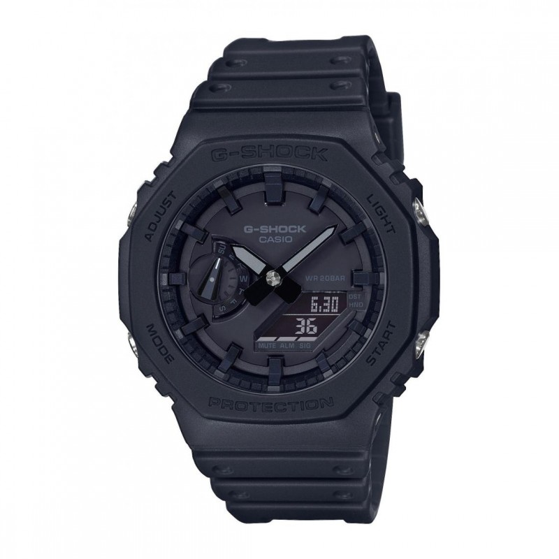 Casio G-Shock Montre Homme Résine Noire GA-2100-1A1ER Casio G-Shock Montre Homme Résine Noire GA-2100-1A1ER