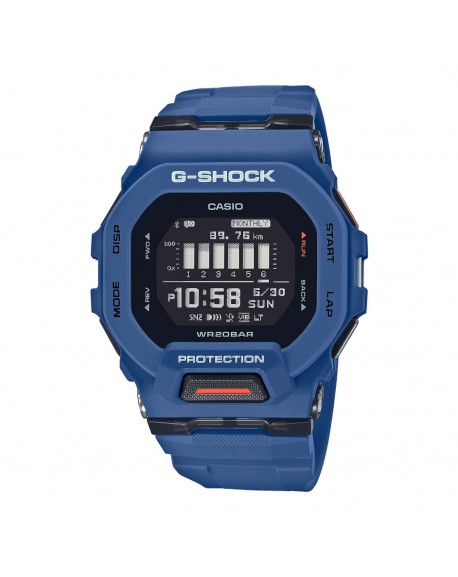 Casio G-Shock G-Squad Montre Homme Bluetooth Résine Bleue GBD-200-2ER