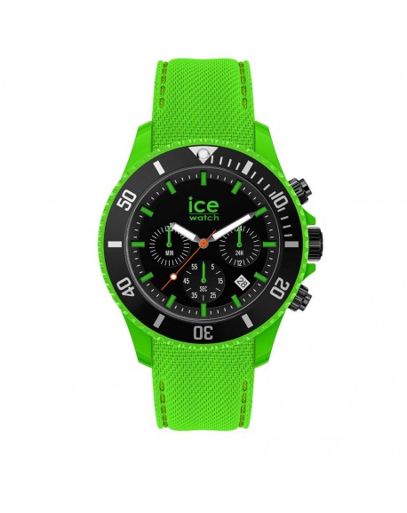 Ice Watch Neon Green Large Montre Homme Chrono Silicone Vert 019839