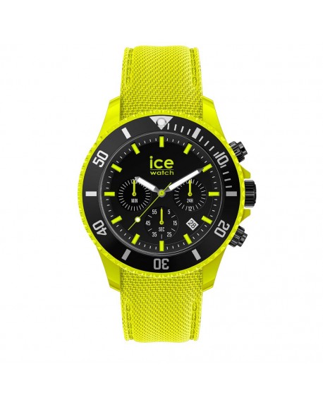 Ice Watch Neon Yellow Large Montre Homme Chrono Silicone Jaune 019838