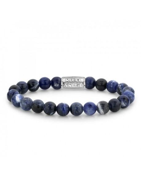 Rebel & Rose Midnight Blue II Bracelet Homme Sodalite Bleue RR-80010-S-M