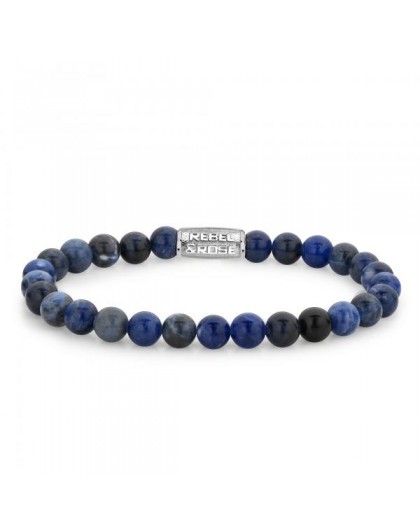 Rebel & Rose Midnight Blue II Bracelet Mixte Sodalite Bleue RR-60012-S-S