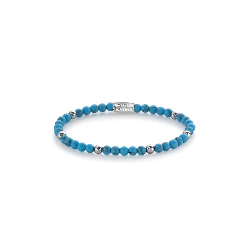 Rebel & Rose Turquoise Delight II Bracelet Femme Pierres Turquoise RR-40058-S-S