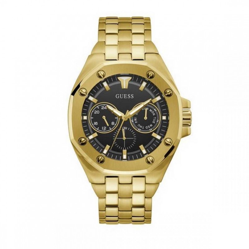 Guess Top Gun Montre Homme Multifonction Acier Doré GW0278G2 Guess Top Gun Montre Homme Multifonction Acier Doré GW0278G2