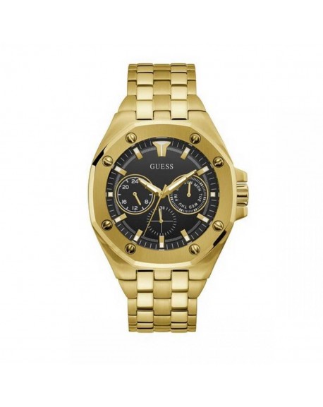 Guess Top Gun Montre Homme Multifonction Acier Doré GW0278G2