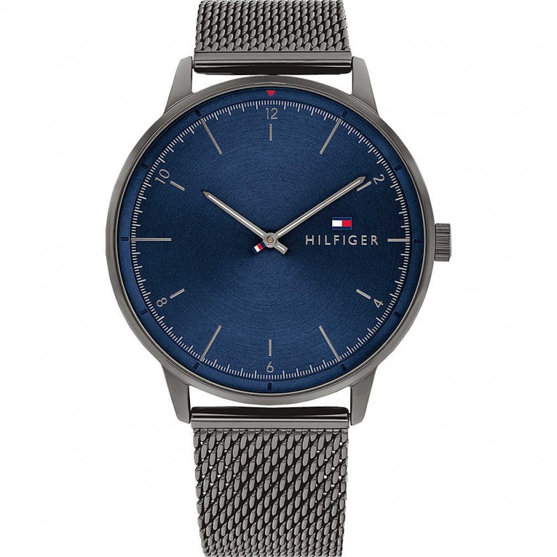 Tommy Hilfiger Hendrix Montre Homme Acier PVD Gris Milanais 1791878 Tommy Hilfiger Hendrix Montre Homme Acier PVD Gris Milanais 1791878