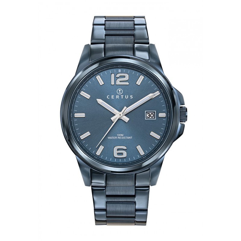 Certus Montre Homme Acier Bleu 616487 Certus Montre Homme Acier Bleu 616487