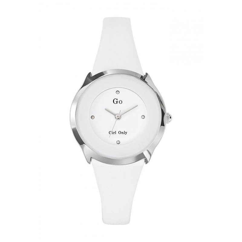 Go Girl Montre Femme Acier Cuir Blanc 697964 Go Girl Montre Femme Acier Cuir Blanc 697964