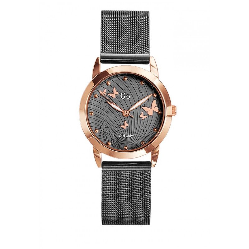 Montre Go Femme Papillon Acier Gris 695060 Montre Go Femme Papillon Acier Gris 695060
