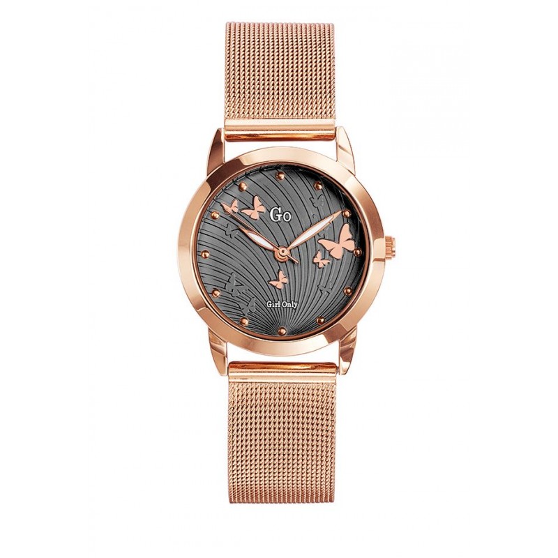 Montre Go Femme Papillon Acier Rosé 695062 Montre Go Femme Papillon Acier Rosé 695062