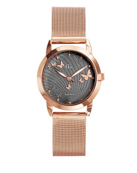 Montre Go Femme Papillon Acier Rosé 695062