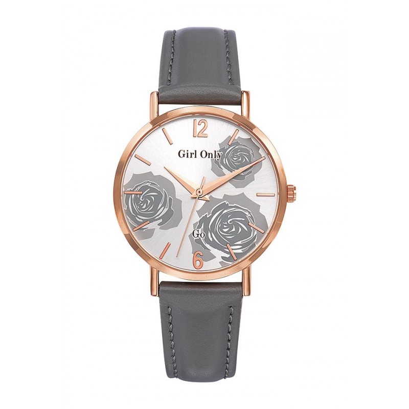 Montre Go Femme Rosé Cuir Gris 699038 Montre Go Femme Rosé Cuir Gris 699038