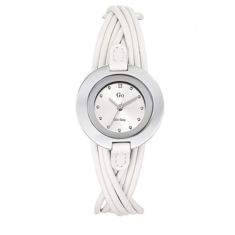 Montre Go Femme Cuir Blanc 698114 Montre Go Femme Cuir Blanc 698114