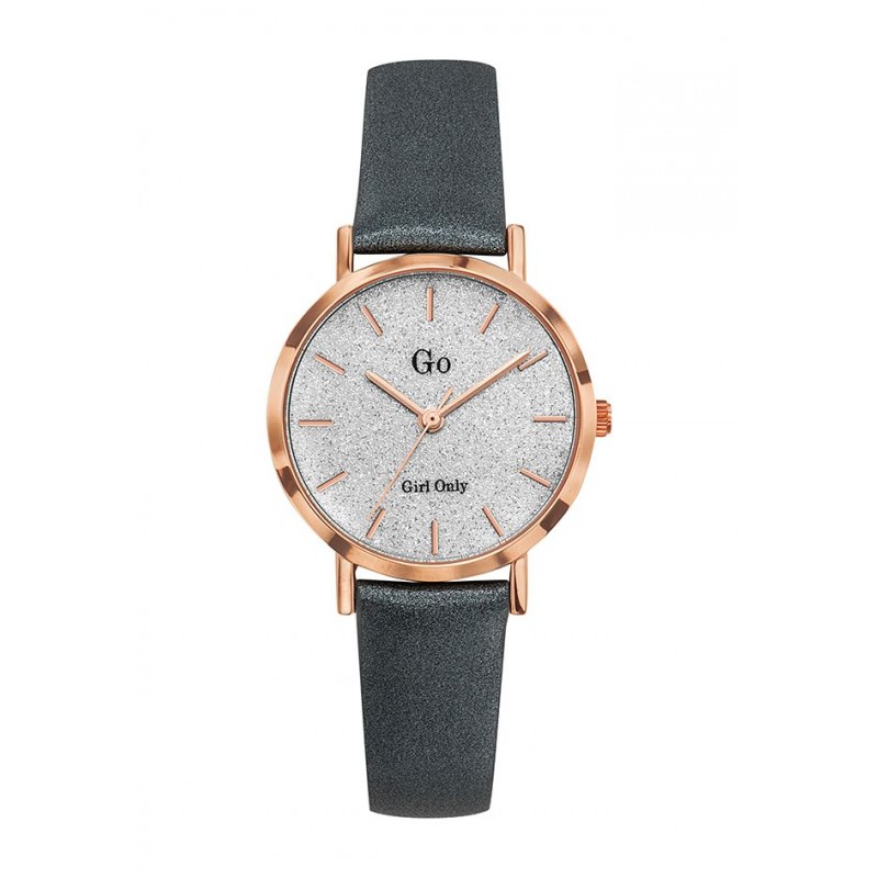 Montre Go Femme Rosé Cuir Gris 699902