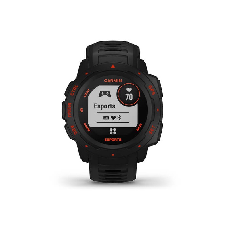 Garmin Instinct Esports Edition Montre Homme Connectée Silicone Noir 010-02064-72 Garmin Instinct Esports Edition Montre Homme Connectée Silicone Noir 010-02064-72
